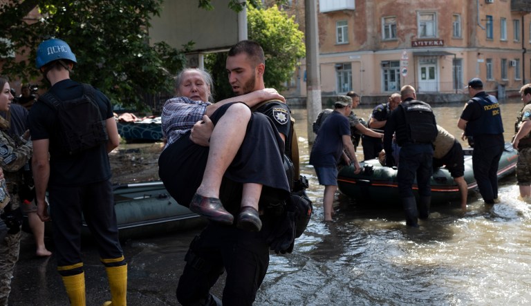 Thousands of civilians lost homes in flooding following dam attack in Ukraine
