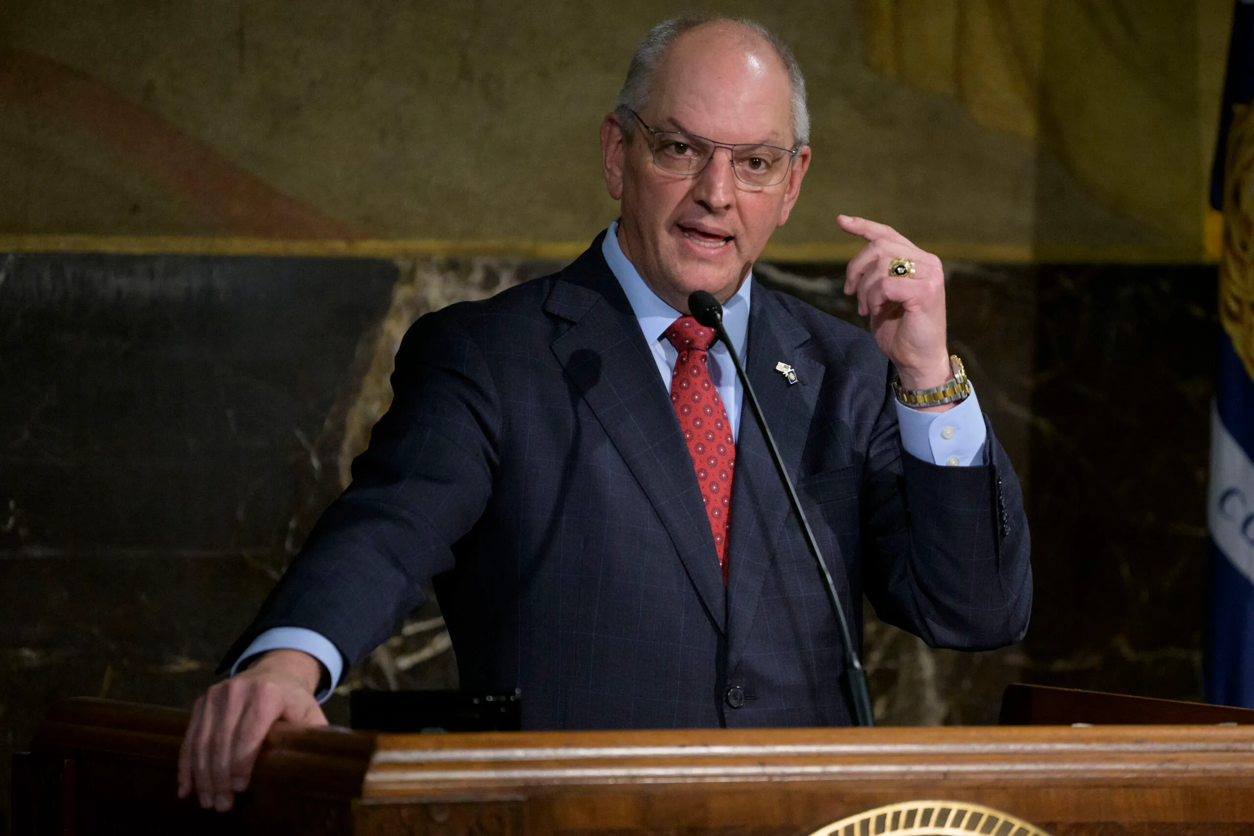 Democratic Louisiana governor vetoes multiple bills from Republican legislature