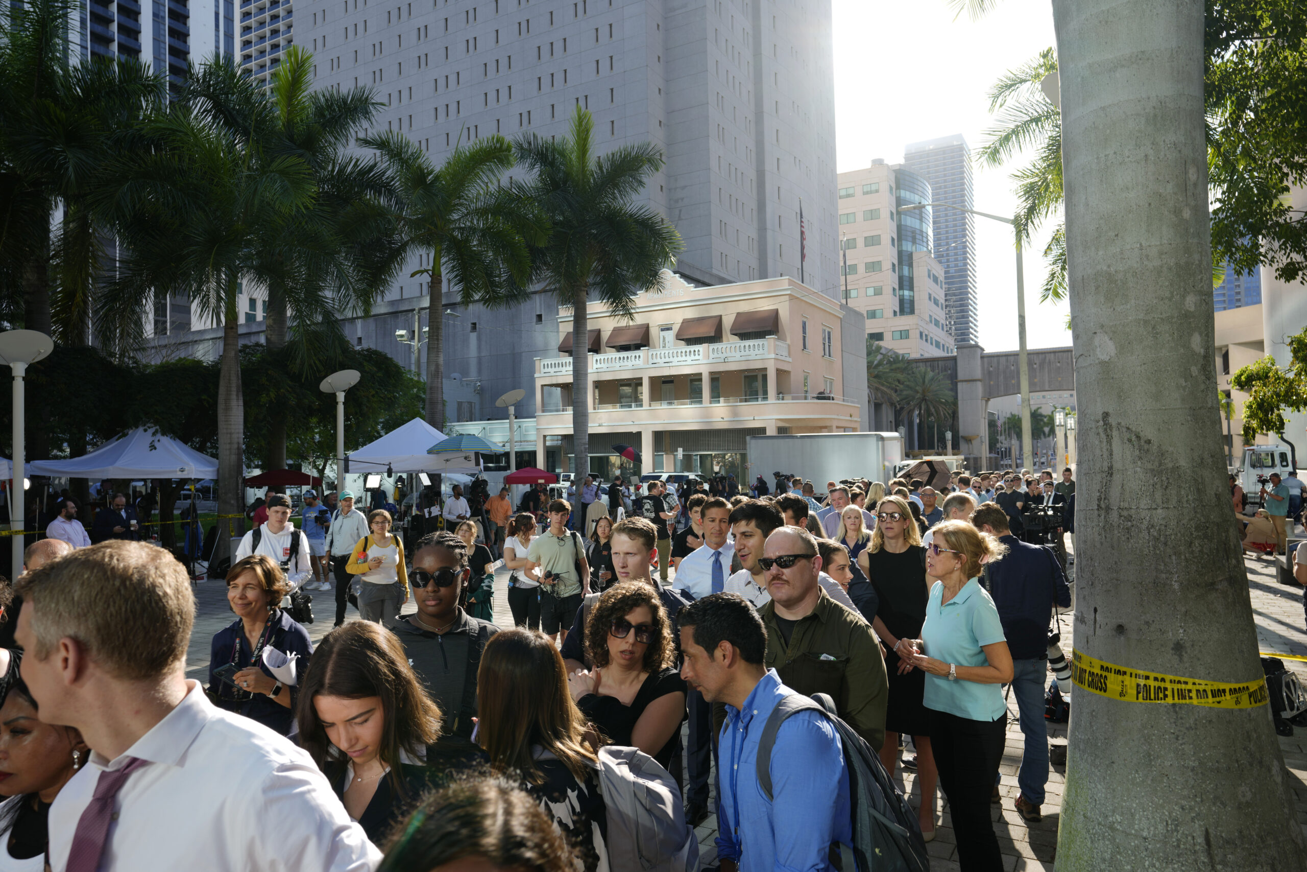 Donald Trump indicted: Crowd swells outside Miami courthouse before former president’s arrest