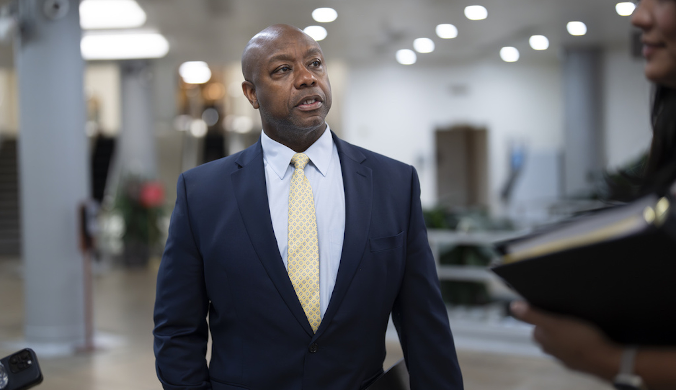 Tim Scott returns to Senate as GOP colleagues grapple with Trump’s primary lead