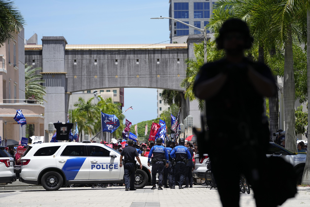 Donald Trump indicted: Former president surrenders at Miami courthouse surrounded by supporters