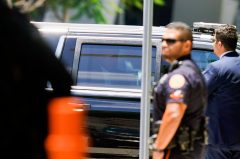 Donald Trump arrested: Protester disrupts former president’s motorcade departing Miami courthouse