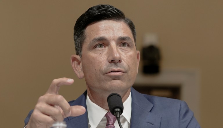 Former Secretary of Homeland Security Chad Wolf testifies during the House Committee Homeland Security hearing on borders, Wednesday, June 14, 2023, on Capitol Hill in Washington.