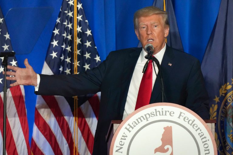 Trump pledges to reinstate transgender military ban during New Hampshire speech