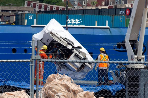 First parts of Titanic sub wreckage recovered