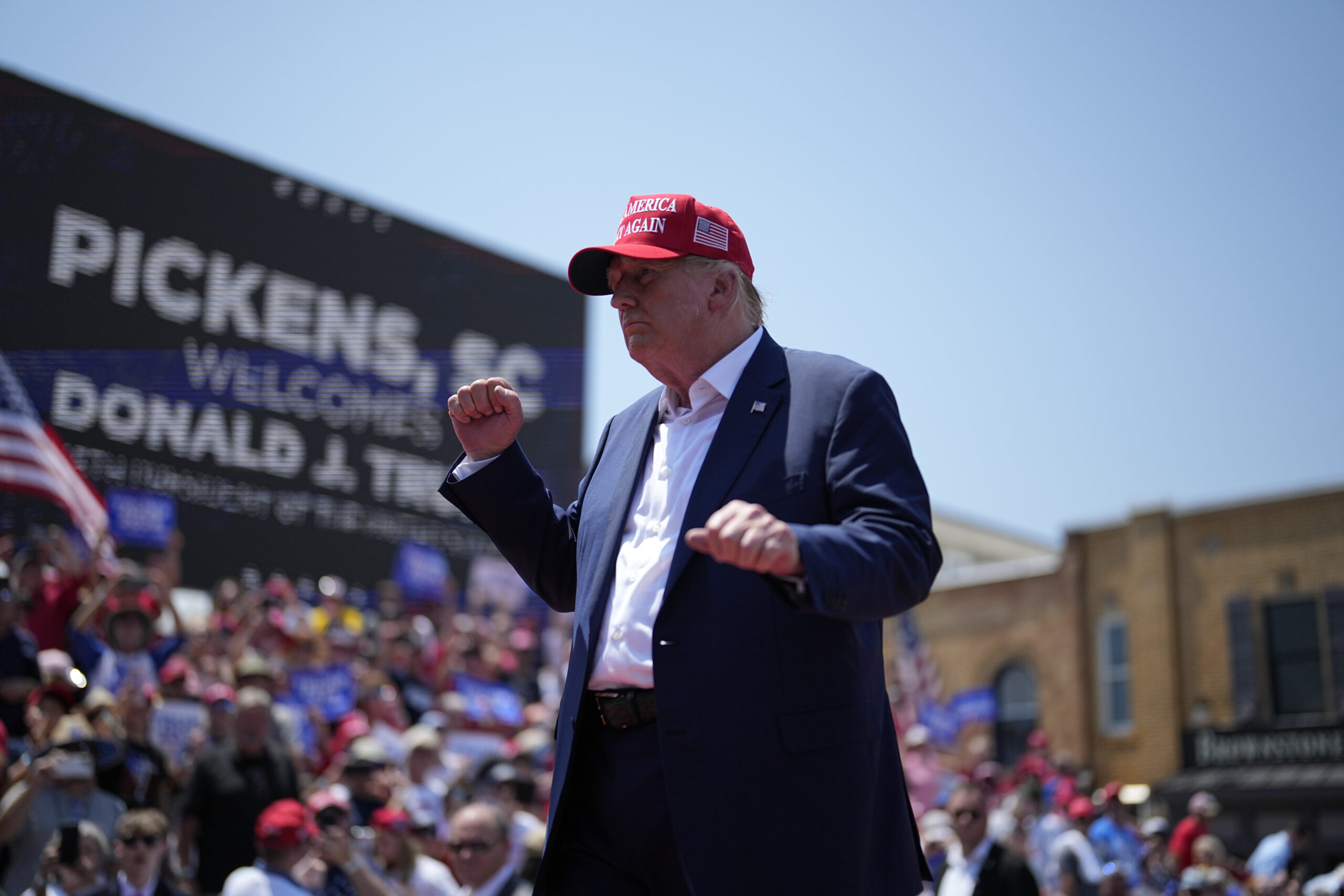 WATCH LIVE: Donald Trump holds rally in vital early battleground Iowa