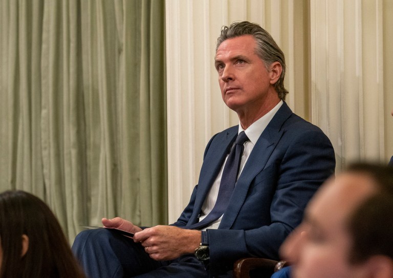 Newsom calls on Supreme Court to uphold ban on domestic abusers owning guns
