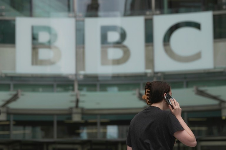 Israel supporters protest outside BBC over outlet’s refusal to label Hamas as terrorists