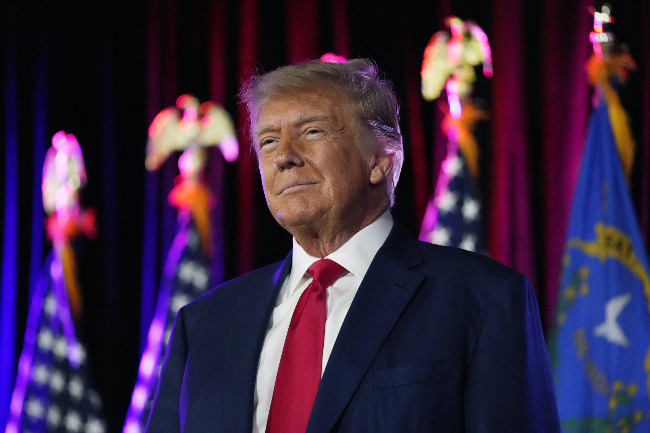 Donald Trump delivers final day one speech for Turning Point conference