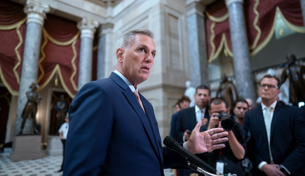 Kevin McCarthy denies having ‘strategy session’ with Trump over likely third indictment