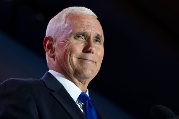 Pence says US does not need to choose between fixing country’s problems and supporting Ukraine