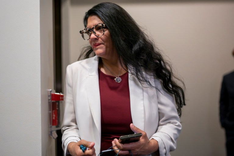 Tlaib tweet blaming Biden for Gaza hospital explosion ripped on Senate floor