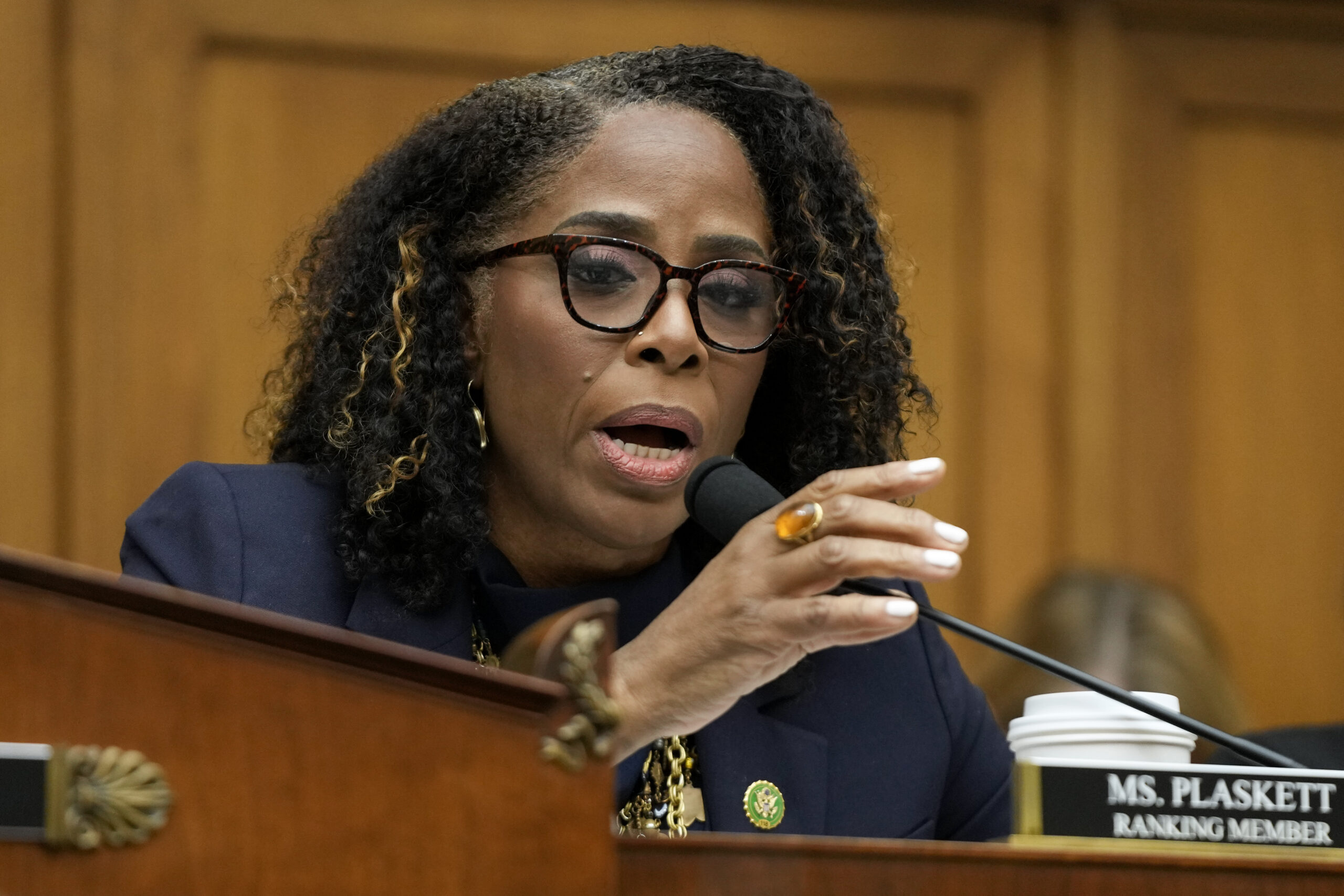 Stacey Plaskett argues against GOP’s argument the party is being censored