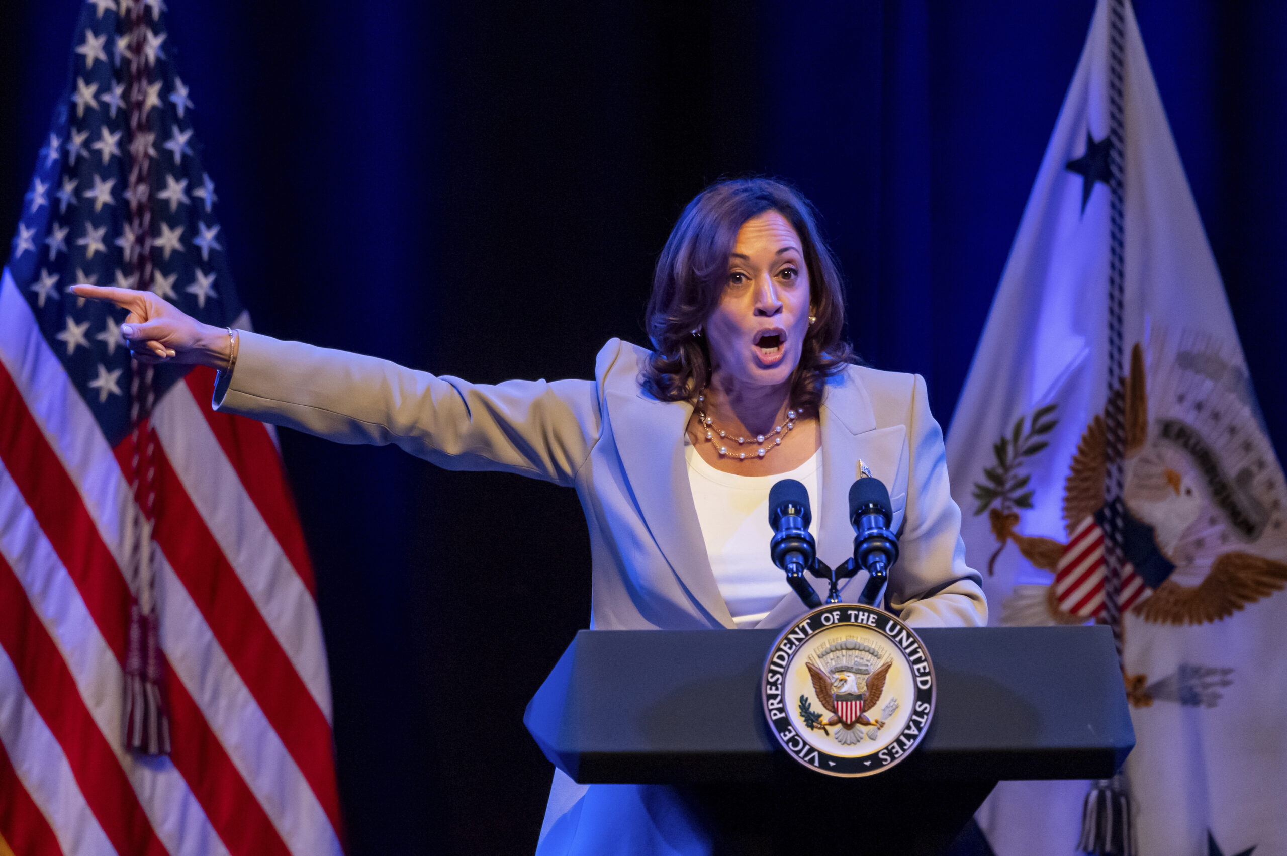 Kamala Harris dismisses GOP impeachment threats against Biden as ‘political games’