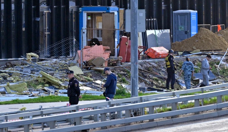 Russia largely thwarts Ukrainian drone attacks in Moscow and Crimea, Kremlin says