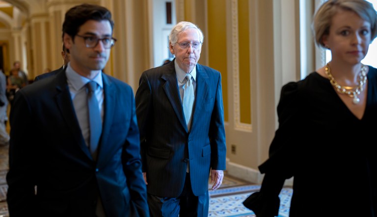 McConnell projects normalcy after freeze-up incident prompts health questions