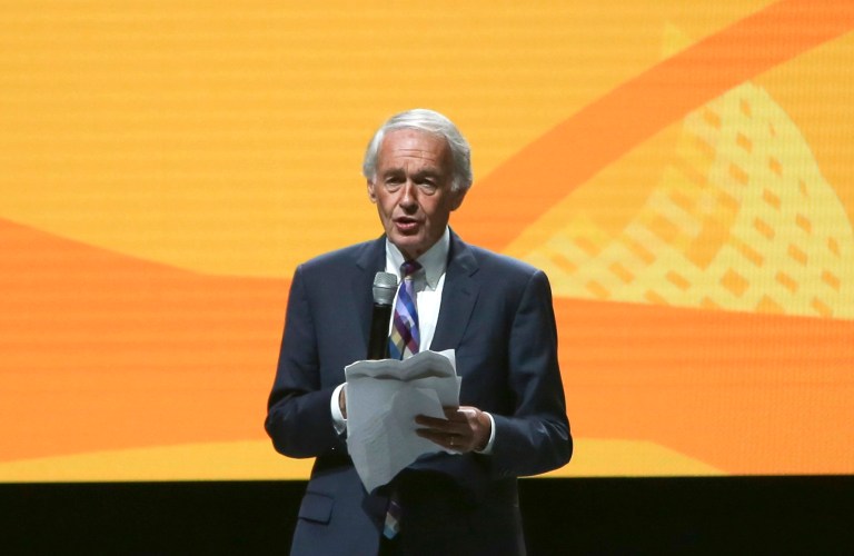 Sen. Ed Markey booed after calling for de-escalation at pro-Israel rally