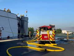 California plane crash: Three dead after aircraft hits hangar shortly after takeoff