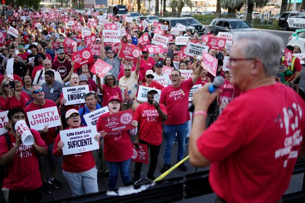 Las Vegas’s Culinary Workers Union votes to strike, potentially paralyzing Strip