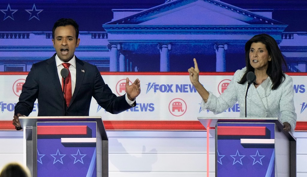 Republican debate: Nikki Haley blasts Ramaswamy for ‘choosing a murderer’ in Putin