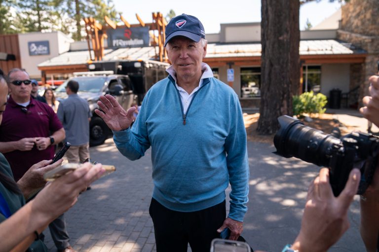 President Joe Biden tentatively suggested Friday that Americans should plan to receive another COVID-19 booster shot in response to a new rising variant.