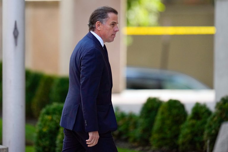 FILE - President Joe Biden's son Hunter Biden arrives for a court appearance, Wednesday, July 26, 2023, in Wilmington, Del.