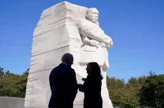 White House rejects comparisons between Trump and Martin Luther King mug shots