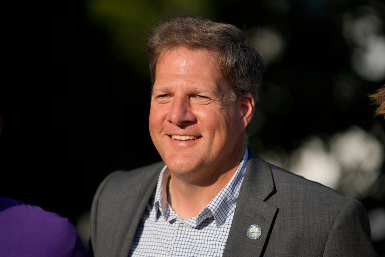 Gov. Chris Sununu (R-NH) attends a campaign event on Thursday, Sept. 7, 2023, in Rye, New Hampshire.