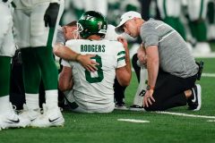 Aaron Rodgers gets injured on first drive of first New York Jets game: ‘It’s not good’