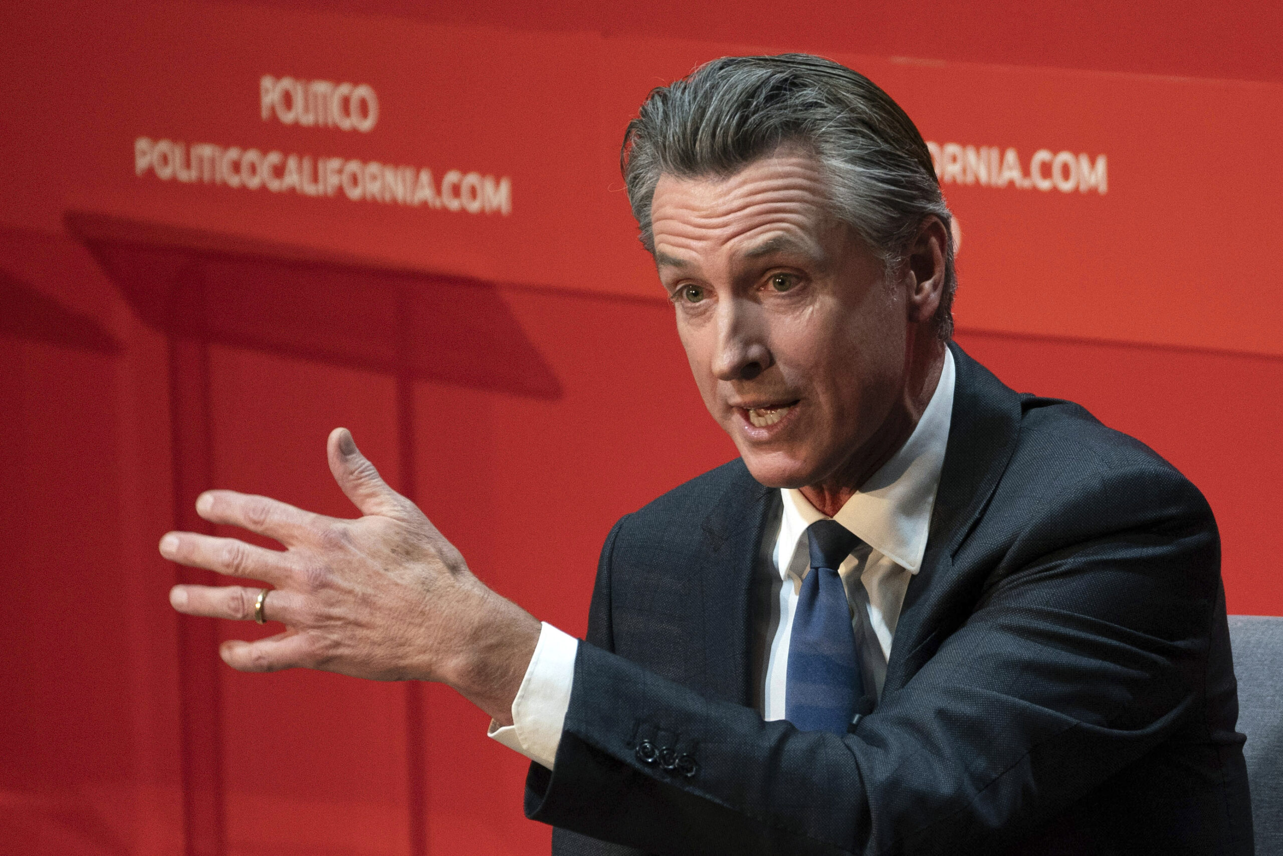 Gavin Newsom denies UAW strike has given Trump a working-class voter opening