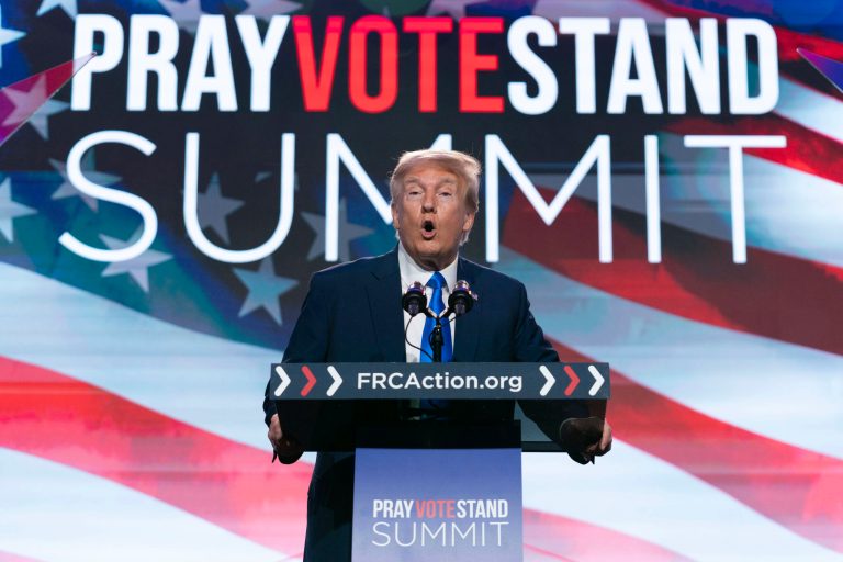 Trump beats DeSantis in Pray Vote Stand Summit straw poll