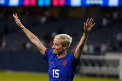 Megan Rapinoe opted not to sing national anthem at her final soccer match