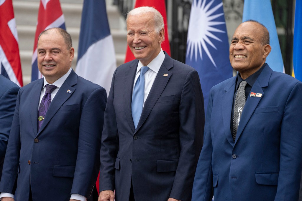 Biden tells Pacific islands he hears climate change warnings