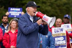 Republicans attack Biden policies after he joins picket line with striking UAW members