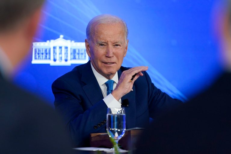 President Joe Biden speaks during a meeting with the President's Council of Advisors on Science and Technology, Wednesday, Sept. 27, 2023, in San Francisco.