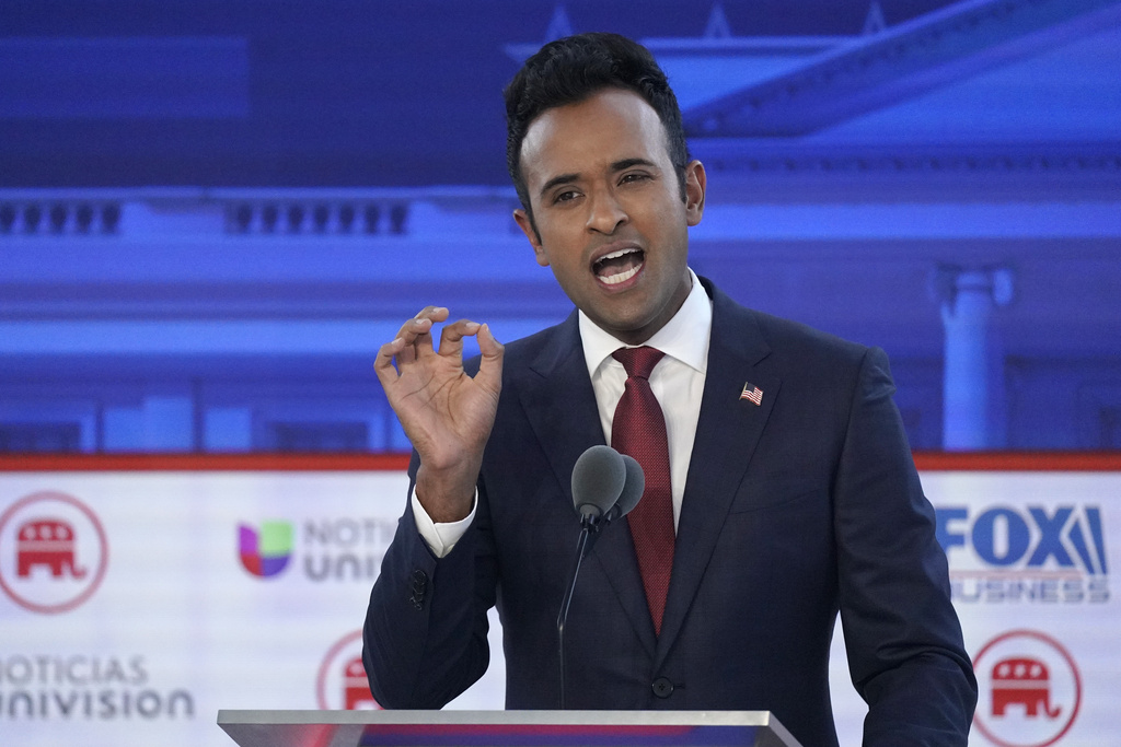 Republican debate: Vivek Ramaswamy pushes back against GOP attacks