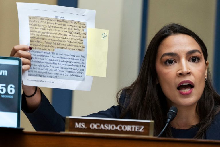 AOC targets vulnerable New York House Republicans ahead of speaker vote for Jim Jordan
