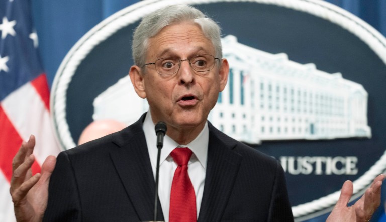 Attorney General Merrick Garland, speaks during a news conference at the Department of Justice, Tuesday, Oct. 3, 2023, in Washington. 