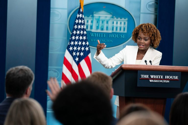 White House press secretary Karine Jean-Pierre brushed off questions Thursday about Commander, President Joe Biden's German Shepherd puppy who has bitten at least a dozen Secret Service agents.
