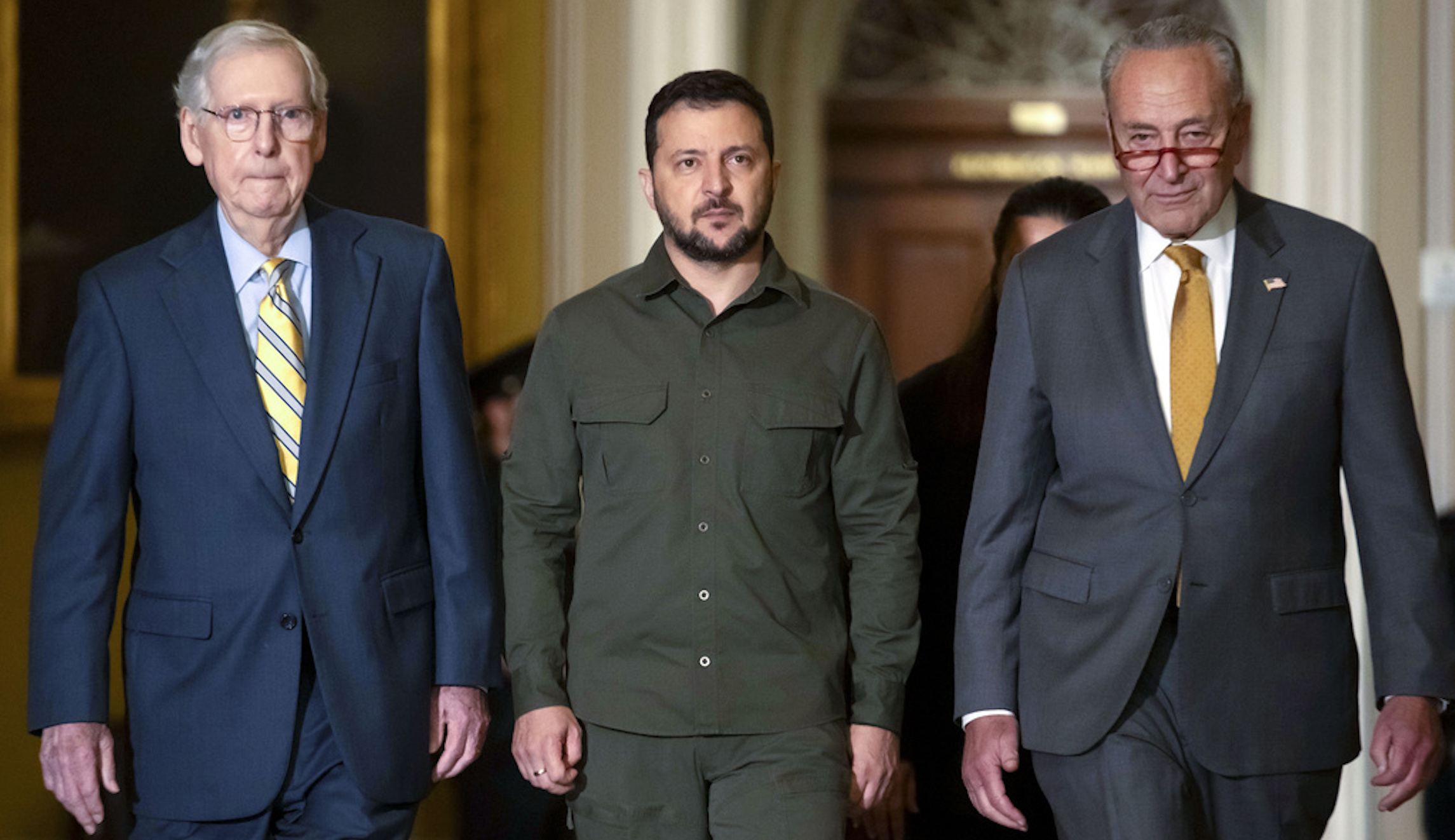 McConnell’s Ukraine support tested by Zelensky visit and GOP border fight