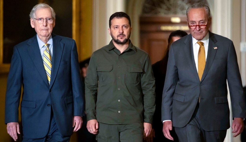 McConnell’s Ukraine support tested by Zelensky visit and GOP border fight