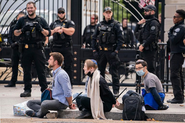 Israel war: Over 30 arrested in protest at White House calling for ceasefire in Gaza
