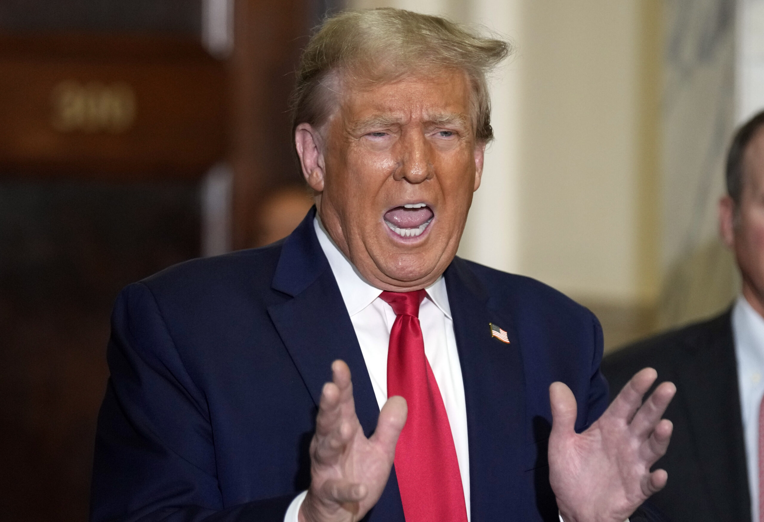 Trump arrives back at New York civil trial condemning ‘radical lunatic’ Letitia James