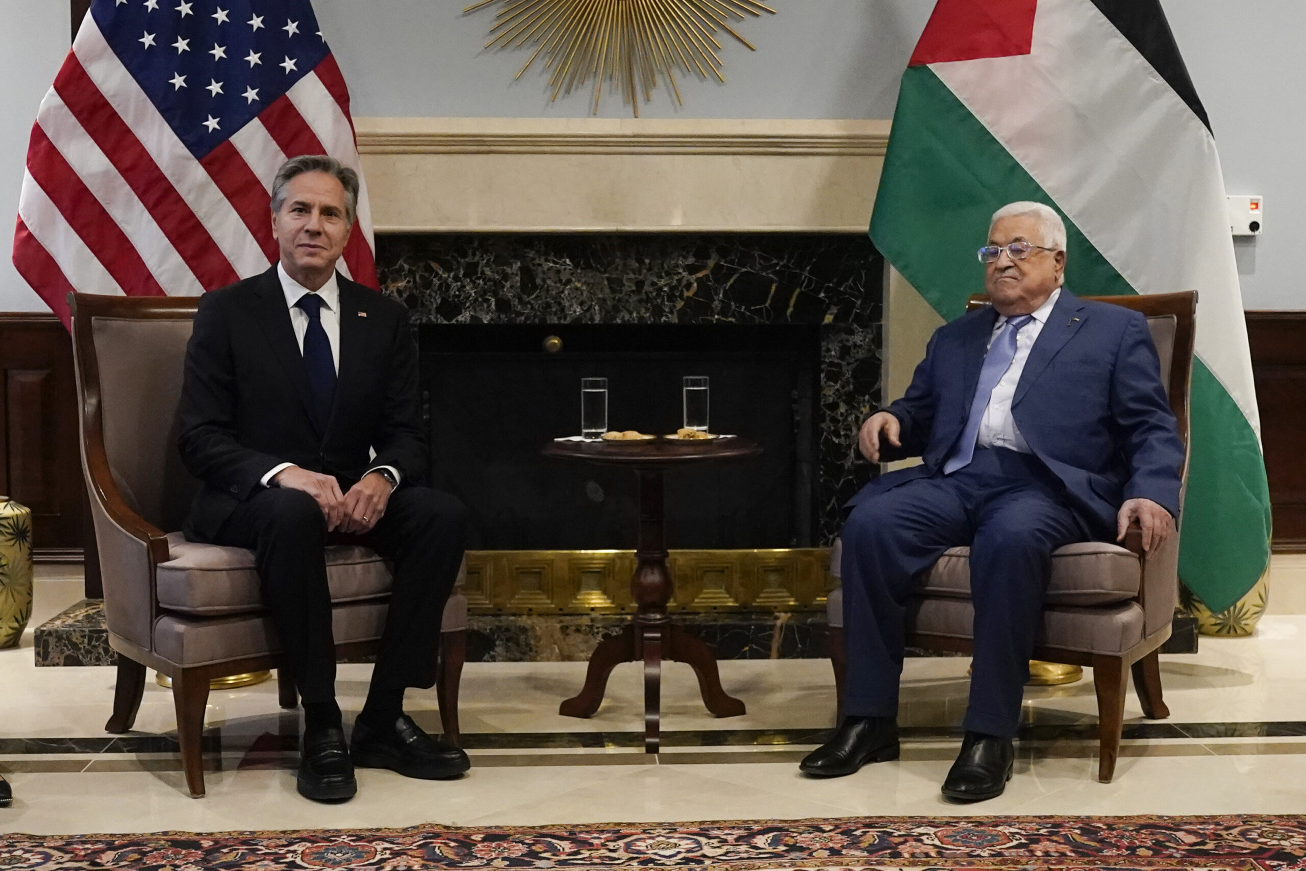 Antony Blinken, Mahmoud Abbas