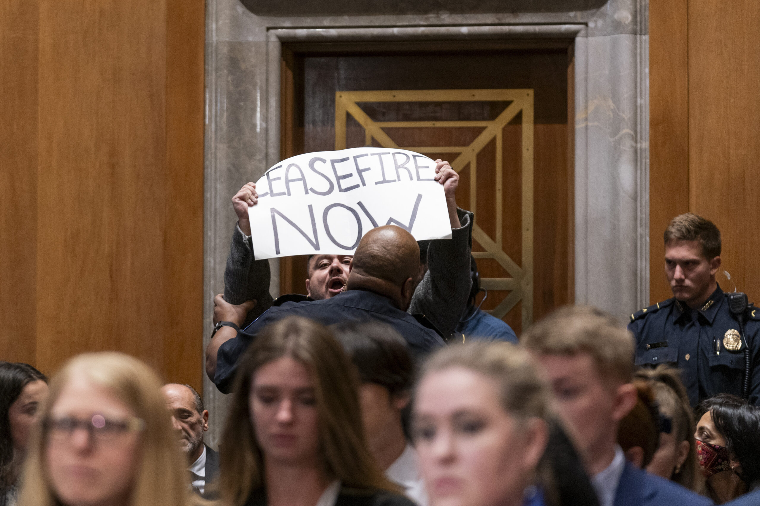Israel war: Anti-Israel protesters arrested after demonstrating inside House rotunda