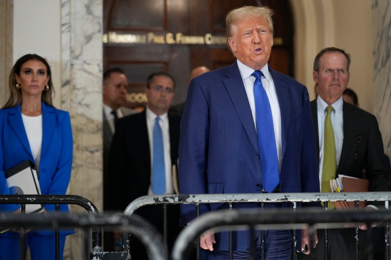 Trump takes NYC witness stand, fined $10K for gag order violation