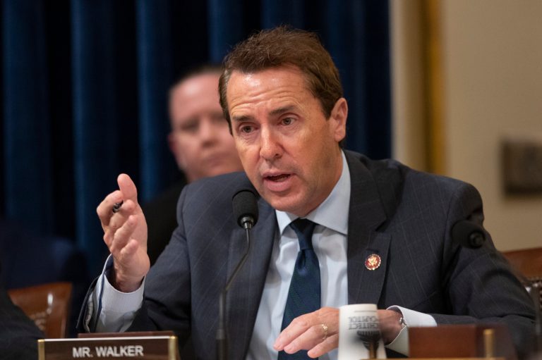 Rep. Mark Walker (R-NC) speaks during a hearing on Sept. 18, 2019, on Capitol Hill in Washington. Walker announced Wednesday, Oct. 25, 2023, that he is dropping out of the Republican primary for governor in 2024 and will instead try to take back his Greensboro-area seat in the U.S. House.