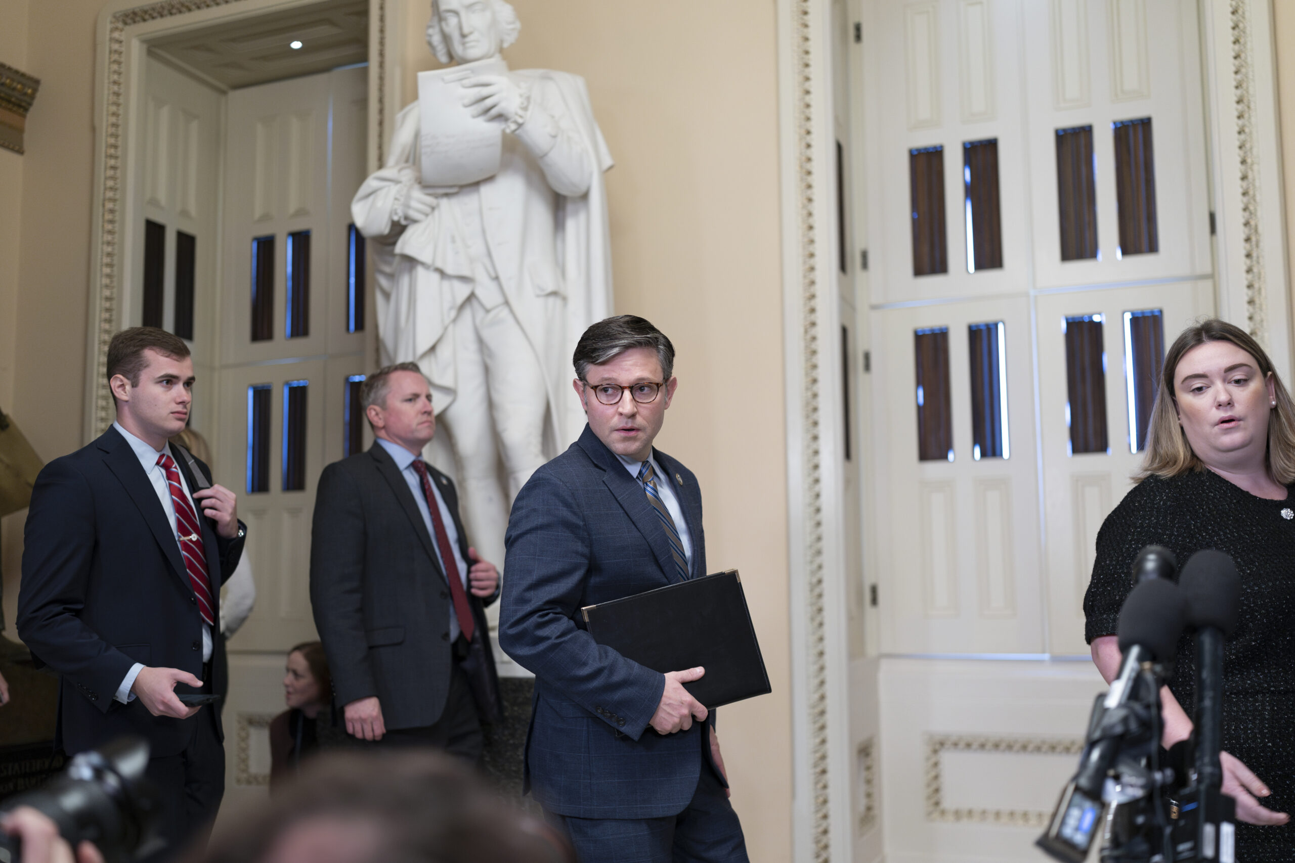 Speaker Mike Johnson uses new platform to push Biden impeachment forward