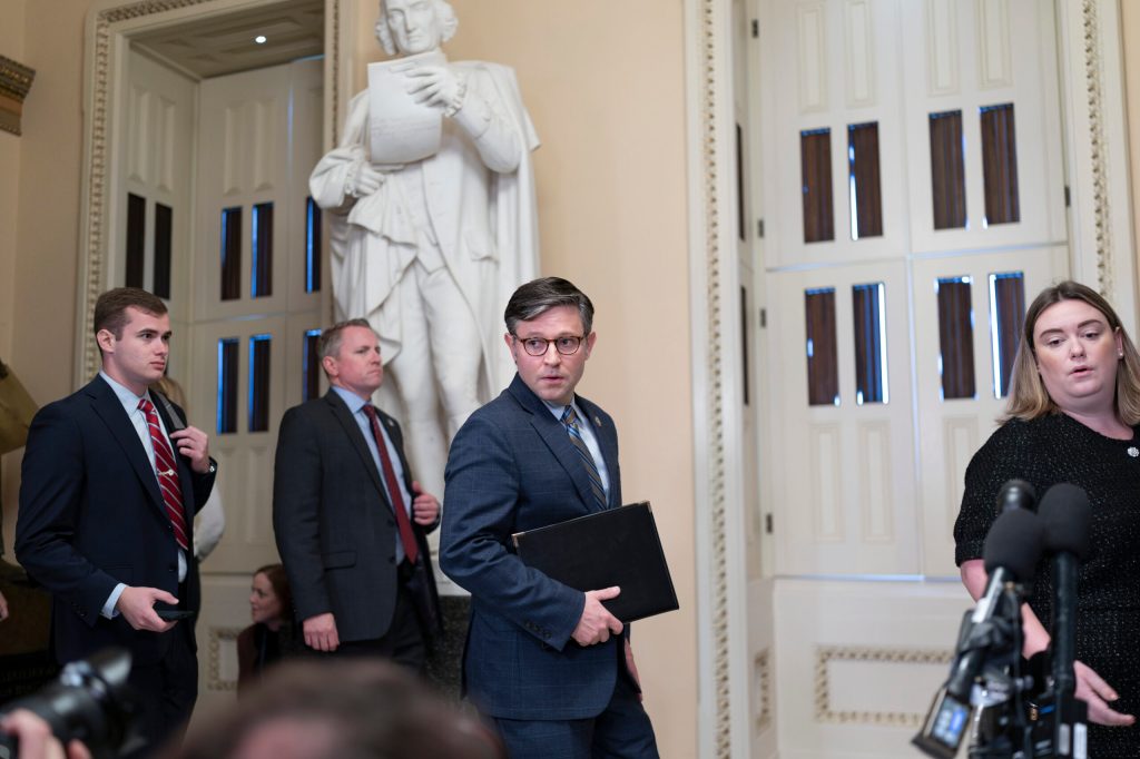 Speaker Mike Johnson uses new platform to push Biden impeachment forward