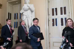 Speaker Mike Johnson uses new platform to push Biden impeachment forward
